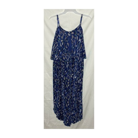 Blue Butterfly Spaghetti Strap Maxi Dress - Picture 2 of 7